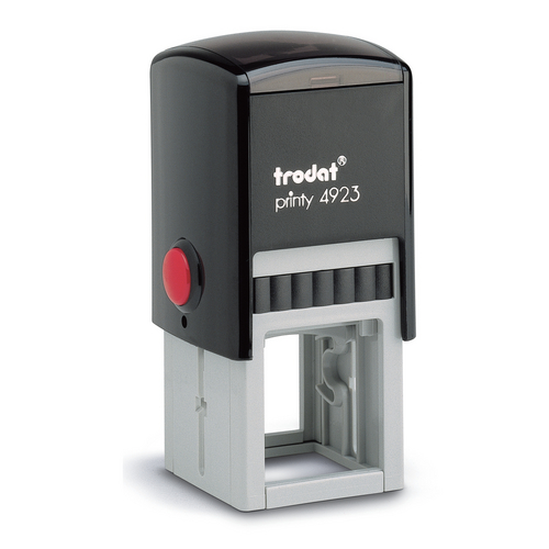 Trodat 4923 Printy Self-Inking Square Stamp, great for business or personal use.