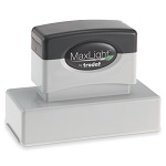 New York Notary Maxlight XL2-185 Pre-Inked Stamp  Rectangular